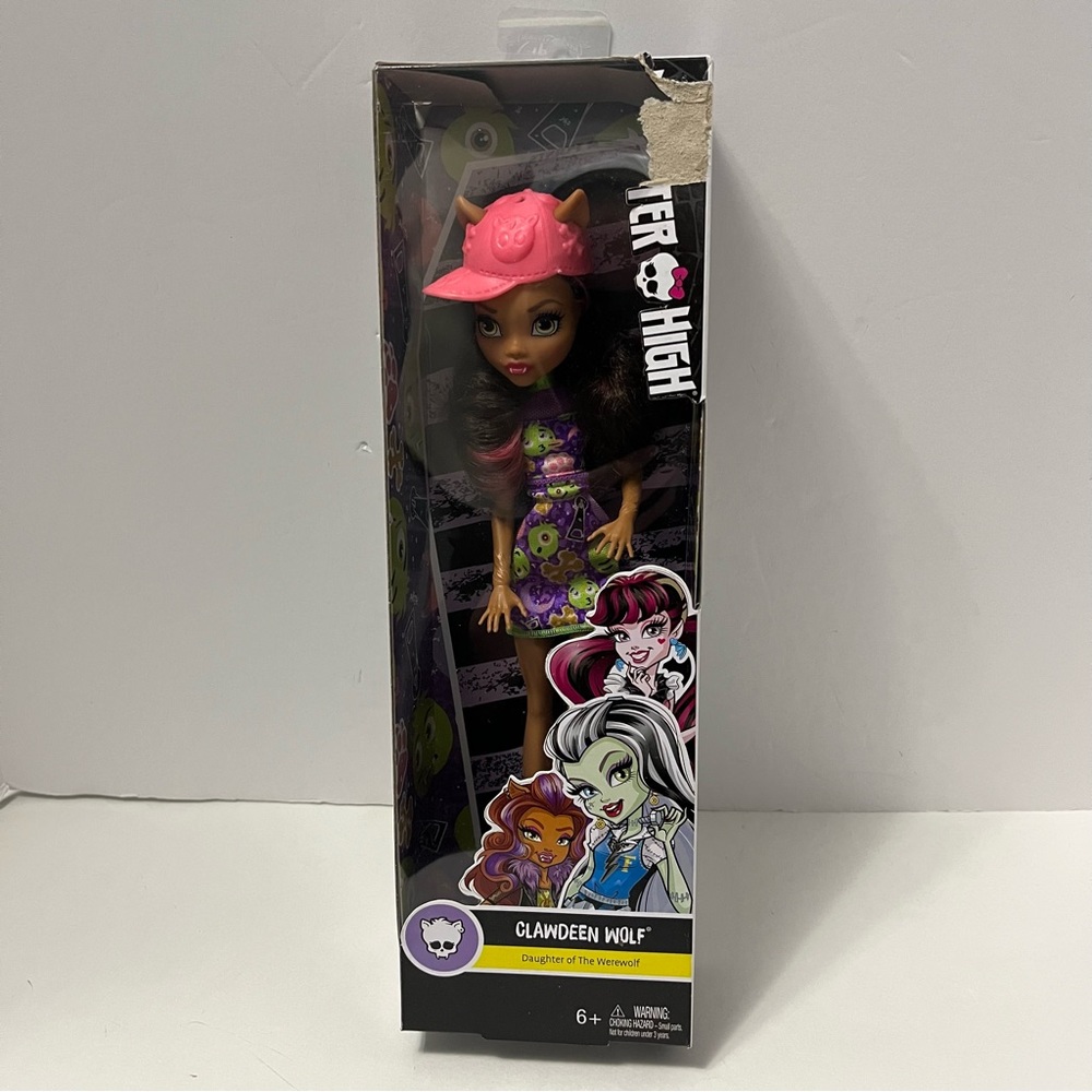 MONSTER HIGH DOLL CLAWDEEN WOLF EMOJI DOLL NRFB NWT toy 2016